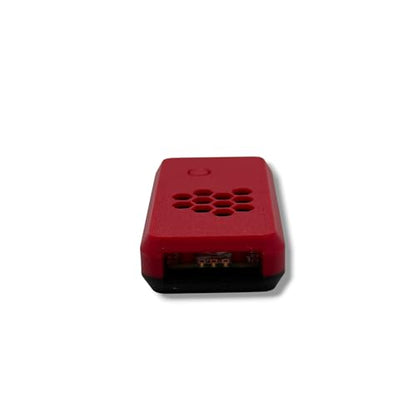 Protective Case Compatible with Raspberry Pi Pico Boards – Micro-USB Access & Passive Ventilation, Snap Case, Wire Access,Plastic - color: Red/Black