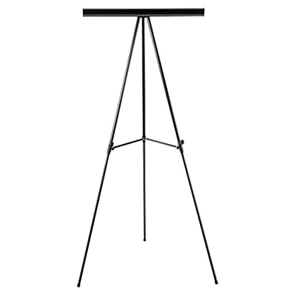 Amazon Basics High Boardroom Aluminum Flipchart Whiteboard and Display Easel Stand with Adjustable Height Telescope Tripod, 35 x 2 x 28 Inches, Black - style: Lightweight Board Easel