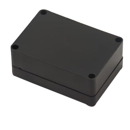 Junction Box, Zulkit Project Box IP65 Waterproof Outdoor Box ABS Plastic Electrical Boxes Electronic Enclosure Black 3.27 x 2.28 x 1.30 Inch(83x58x33mm)(Pack of 2) - size: 3.27" x 2.28'' x 1.30''(Pack of 2)