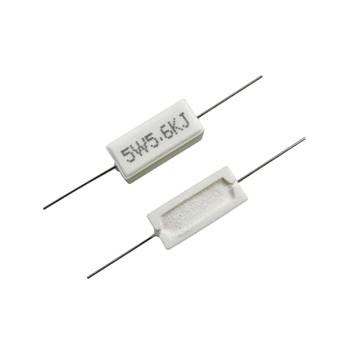 120 Pieces 5W Ceramic Cement Resistor Kit 0.01 Ohm - 100K Ohm - size: 0.01Ω-100K Ω 120 PCS