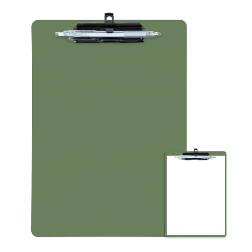 FRETONBA Clipboard with Pen Holder, Green - style: 1 Pack-Green