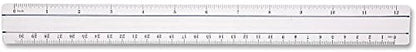 Westcott 15571 Clear Data Processing Magnifying Ruler, 12 Inch - size: 1 Count (Pack of 1)
