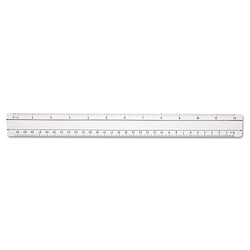 Westcott 15571 Clear Data Processing Magnifying Ruler, 12 Inch - size: 1 Count (Pack of 1)