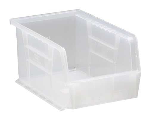9.5" x 6" x 5" (6 Pack) Plastic Stackable Storage Bin, Clear - color: Clear, size: 6 Pack