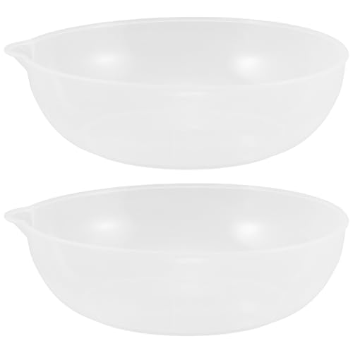 DOITOOL Kitchen Scale Tray 2 Pcs Food Scale Bowl for Electronic Scales Reusable Plastic Weighing Dish for Weighing Food Small Objects Baking Cooking 7.28 X 6.88 X 2.16 in