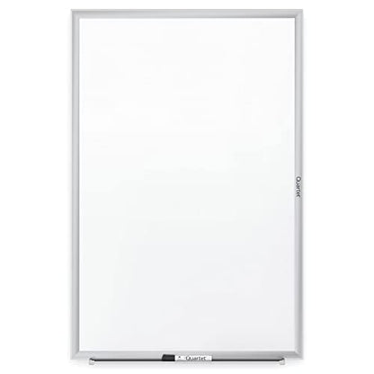 Quartet Dry Erase White Board 96"W x 48"H Non-Magnetic Whiteboard, Total Erase, Silver Aluminum Frame (S538) - color: Silver, size: 96"W x 48"H