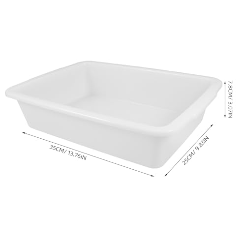 BESPORTBLE Laboratory Tray Spill Containment Lab Sample Tray Clear Plastic for Experiments for Organizing and Storage 13.77 X 9.84 X 3.07 in 1 Pack