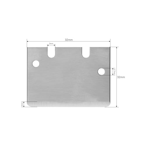 6pcs Professional 3D Print Scraper Blades, Stainless Steel Cleaning Plate Scraper Blades Sharp with 12 Screws Practical Metal 3D Print Tools Accessories Compatible with Bambu Lab X1/P1 Printer Series