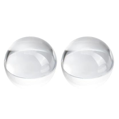 2Pcs 3.1inch Crystal Dome Magnifying Paperweight for Outdoor Events - color: 2pcs