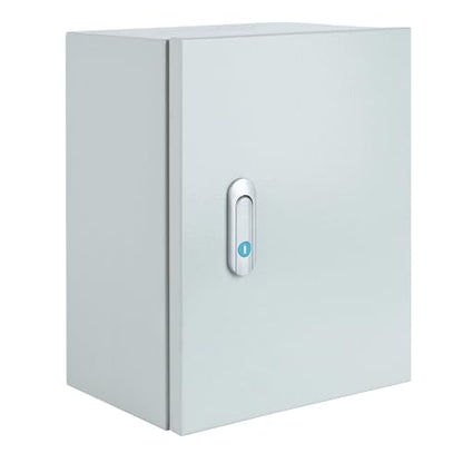 Steel Electrical Junction Box, Indoor&Outdoor Electrical Enclosure Box, Wall Mounted Waterproof&Dustproof Metal Box, Universal Electric Equipment Enclosure Box with Safety Locks and Mounting Plates - size: 24"×20"×10"