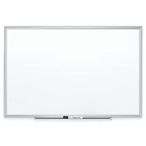Quartet Magnetic Porcelain Whiteboard, 8' x 4' White Board, Premium, Duramax, Sliver Aluminum Frame (2548) - color: Silver, size: 96"W x 48"H
