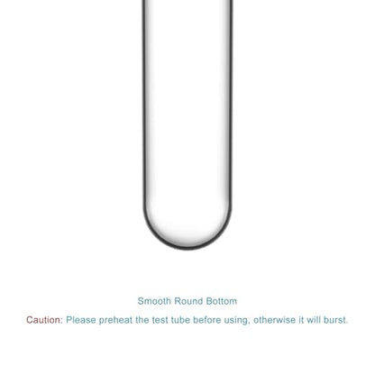 StonyLab Borosilicate Glass Round Bottom Test Tubes, 30mm OD X 165mm Length (Pack of 15) - style: 15 Pack