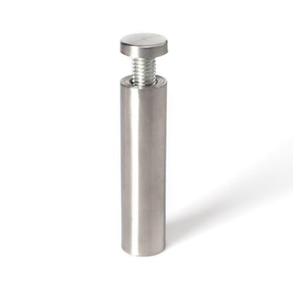 Stainless Steel Standoff 3/4 Inch Diameter x 3 Inch Barrel Length Brushed Finish for PVC, Glass and Acrylic Sign Stand Off Wall Anchors and Screws 20 Piece Store/Restaurant Pack - size: 20 Piece Pack
