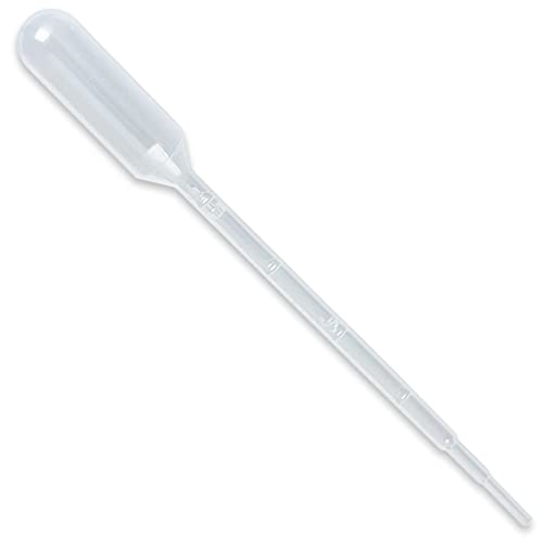 Globe Scientific 137135 LDPE Graduated Transfer Pipet, Small Bulb, Sterile, 3.0mL Capacity, 140mm Length, Pack of 400