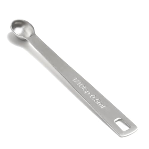 1PCS 1/10tsp(0.5ml) Mini Measuring Spoon, Small Teaspoon for Tiny Amounts - size: 1/10tsp|0.5ml|0.5cc