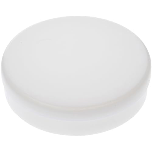 Pioneer Plastics 032CHIPS White Small Round Petri Dish Plastic Container, 2.75" W x 0.625" H, Pack of 2