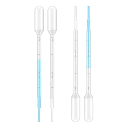 GoLab Laboratory Plastic Droppers 40pcs Pack – Includes 0.5ml & 3ml Transfer Pipettes – Disposable, Clear Graduated – Soft Squeeze Bulb – for Lab, Science, Essential Oils & DIY