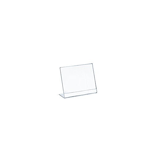 Azar Displays 112733 4.5" W x 4.5" H L-Shaped Sign Holder -10pk - size: 4.5 in W x 4.5 in H Horizontal