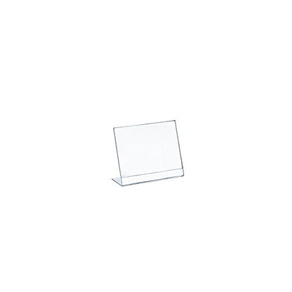 Azar Displays 112733 4.5" W x 4.5" H L-Shaped Sign Holder -10pk - size: 4.5 in W x 4.5 in H Horizontal