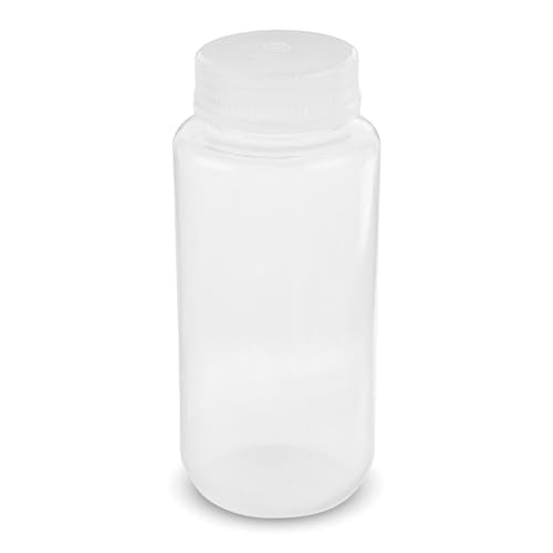 United Scientific™ Sample Bottles with Lids, Polypropylene, 500ml, 12-Pack - size: 16 oz (Pack of 12)