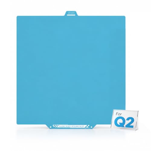 Build Plate for QIDI Q2 3D Printer, 280x280mm Flexible Spring Steel Bed