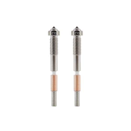 QIDI Q2/Plus5/Q2C Bimetal Nozzle 0.2mm (2PCS) - size: 0.2 mm, style: Q2/Plus5/Q2C