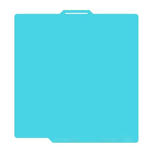 Tofelt 3D Printer Build Plate for Bambu Lab P1P P1S P2S X1C X1E A1, Light Blue, 257mm x 257mm, PLA PETG Compatible, Scratch Resistant Self-Recovering Surface - size: X1/P1/A1-257mm*257mm