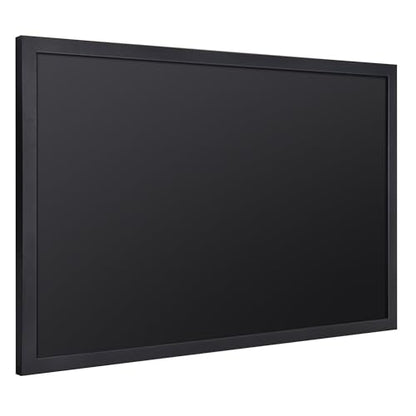 SELEAD Magnetic Chalkboard Words Sign - 24" x 36", Black Wood Frame - color: All Black, size: 36"W x 24"H