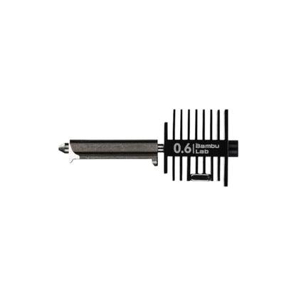Hotend 0.6mm Tempered Steel Nozzle for Bambulab A1 Series 3D Printer