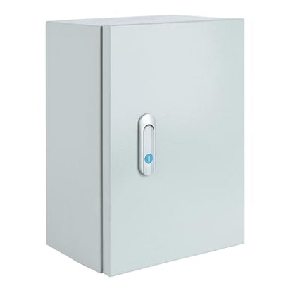 Steel Electrical Junction Box, Indoor&Outdoor Electrical Enclosure Box, Wall Mounted Waterproof&Dustproof Metal Box, Universal Electric Equipment Enclosure Box with Safety Locks and Mounting Plates - size: 24"×16"×8"