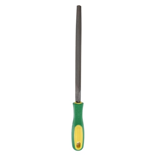 HARFINGTON Triangle Coarse Teeth Cut File 8" Double Cut Teeth High Carbon Steel Hand Rasp File Plastic Handle for Metal Wood Deburring Removing - size: 8", style: Coarse
