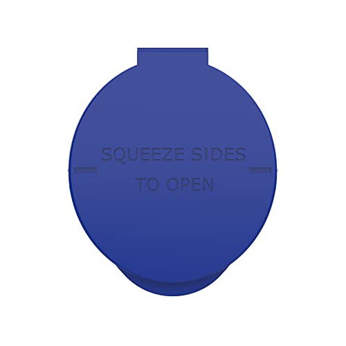 92mm CR Plastic Packaging Pop Top Tubes - Child Resistant Travel Holder Vial Containers - 700 qty (Blue) - color: Blue