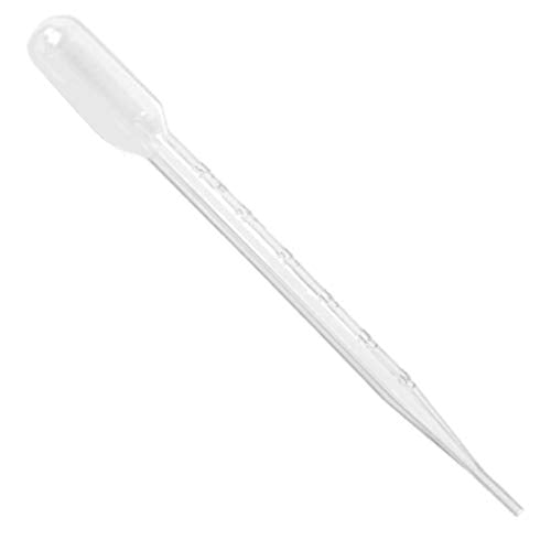 Transfer Pipette, 7.0ml Capacity, 3.0ml Graduated, Large Bulb, 155mm, 3.2ml Bulb Draw, Ziplock Bagging, Karter Scientific 206H2 (Pack of 500) - size: 7ml, style: Pack of 500