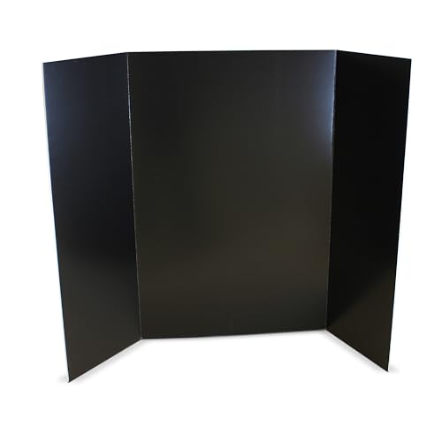 Flipside Products 36” x 48” Foam Project Boards for Presentations, Science Fair, School Projects, Event Displays and Trifold Picture Board - Single-Sided Black 3/16'' Thick - 10 Pack - color: Black, style: 10 Pack