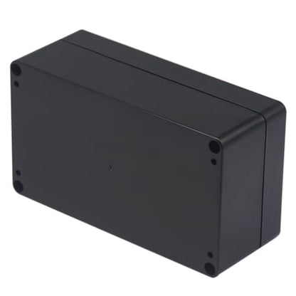 Project Box ABS Black Electrical Boxes IP65 Outdoor Waterproof Box Electronic Junction Box Power Enclosure with Cable Glands for DIY Project 6.22 x 3.54 x 2.36 inch (158x90x60mm) - size: 6.22"x3.54"x2.36"