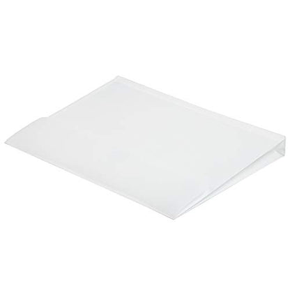 JAM PAPER Plastic Expansion Envelopes with Hook & Loop Closure - Letter Booklet - 9 3/4 x 13 with 1 Inch Expansion - White - 12/Pack - color: White, size: 1" Expansion