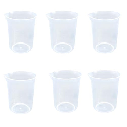 6 Pack 50ml Plastic Measuring Cup - size: 50ml