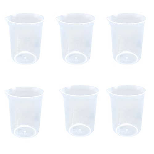 6 Pack 50ml Plastic Measuring Cup - size: 50ml