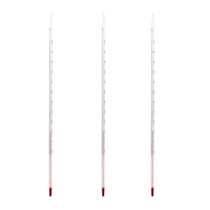 3Pcs Glass Celsius Thermometer -20 to 200℃ Length 300mm 12Inches