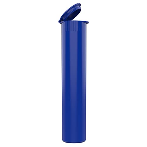 92mm CR Plastic Packaging Pop Top Tubes - Child Resistant Travel Holder Vial Containers - 700 qty (Blue) - color: Blue