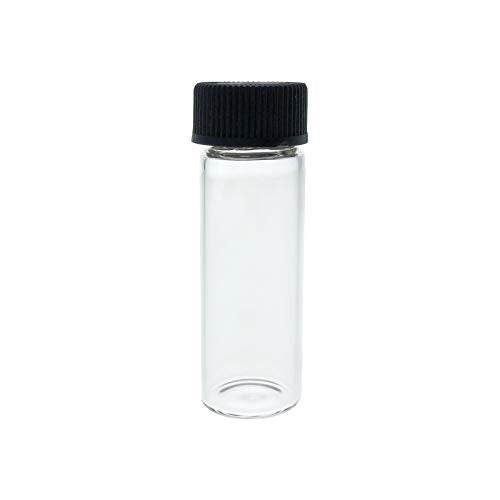 144pk 2 Dram Small Glass Vials with Screw On Cap, Hobby and Craft Lab Sample Vial Set - size: 2 Dram