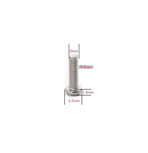 cSeao 100pcs M2 x 20mm Pan Head Phillips Drive Machine Screws 304 Stainless Steel - size: M2 x 20mm 100pcs