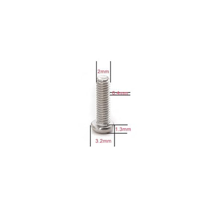 cSeao 100pcs M2 x 16mm Pan Head Phillips Drive Machine Screws 304 Stainless Steel - size: M2 x 16mm 100pcs