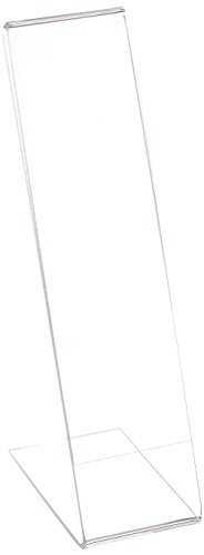 Azar Displays 112768 2" W x 8" H Vertical L-Shaped Sign Holder-10pk - size: 2 in W x 8 in H Vertical