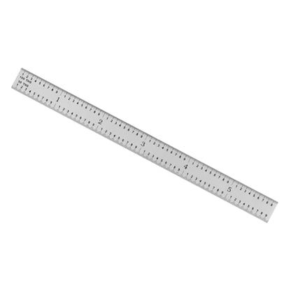 PEC Tools 6" Flexible Metal Ruler, Made from High-Quality Carbon Steel with Satin Chrome Finish, 16R Graduation (1/32", 1/64", 1/50", 1/100"), Trusted by Professionals, Made in USA - color: Carbon Steel-Flexible, size: 6"