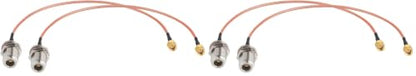 Superbat SMA to N Adapter Cable 12inch Low Loss RG316 SMA Male to N Female Bulkhead Coax Jumper (2Pcs) for 3G/4G/LTE Lora Gateway Hotspot Radio ADS-B Receiver (Pack of 2) - size: 30cm/12inch (Pack of 2), style: sma male to n female