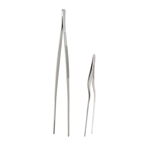 Cutlery-Pro Saute and Plating Tong Set, Stainless Steel, 2-Piece Set - style: Saute and Plating Tong Set