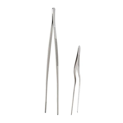 Cutlery-Pro Saute and Plating Tong Set, Stainless Steel, 2-Piece Set - style: Saute and Plating Tong Set