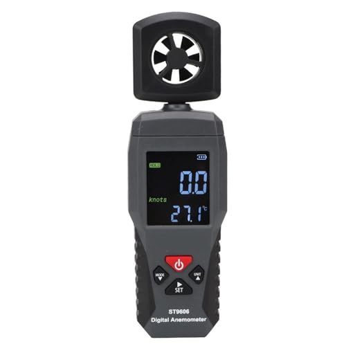 Eujgoov SMART Sensor Wind Speed Meter, Portable Digital Anemometer with LCD Display, Accurate Wind Measurement for Outdoor Activities and Weather Monitoring