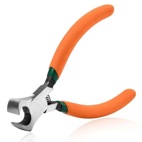 SPEEDWOX 4.5 Inches Mini End Cutting Pliers Jewelry Pliers - color: Orange